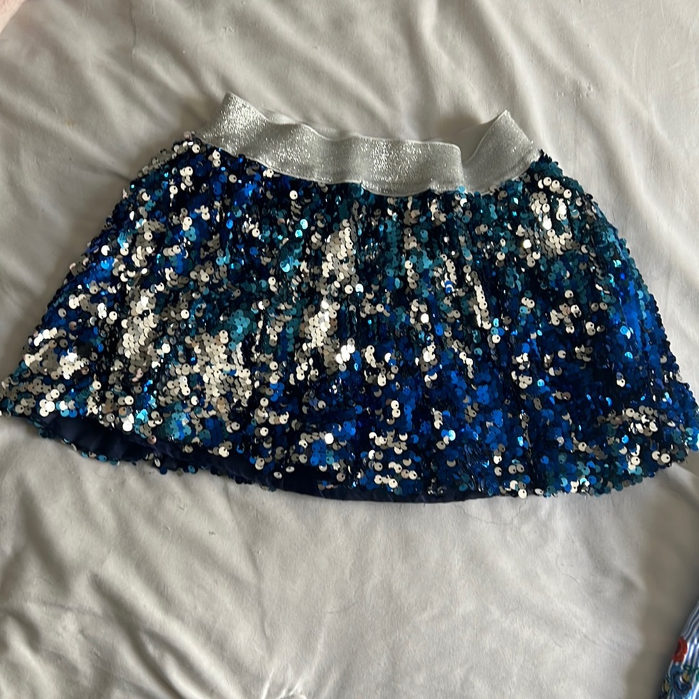 Justice sequin skirt skort (hidden shorts inside)